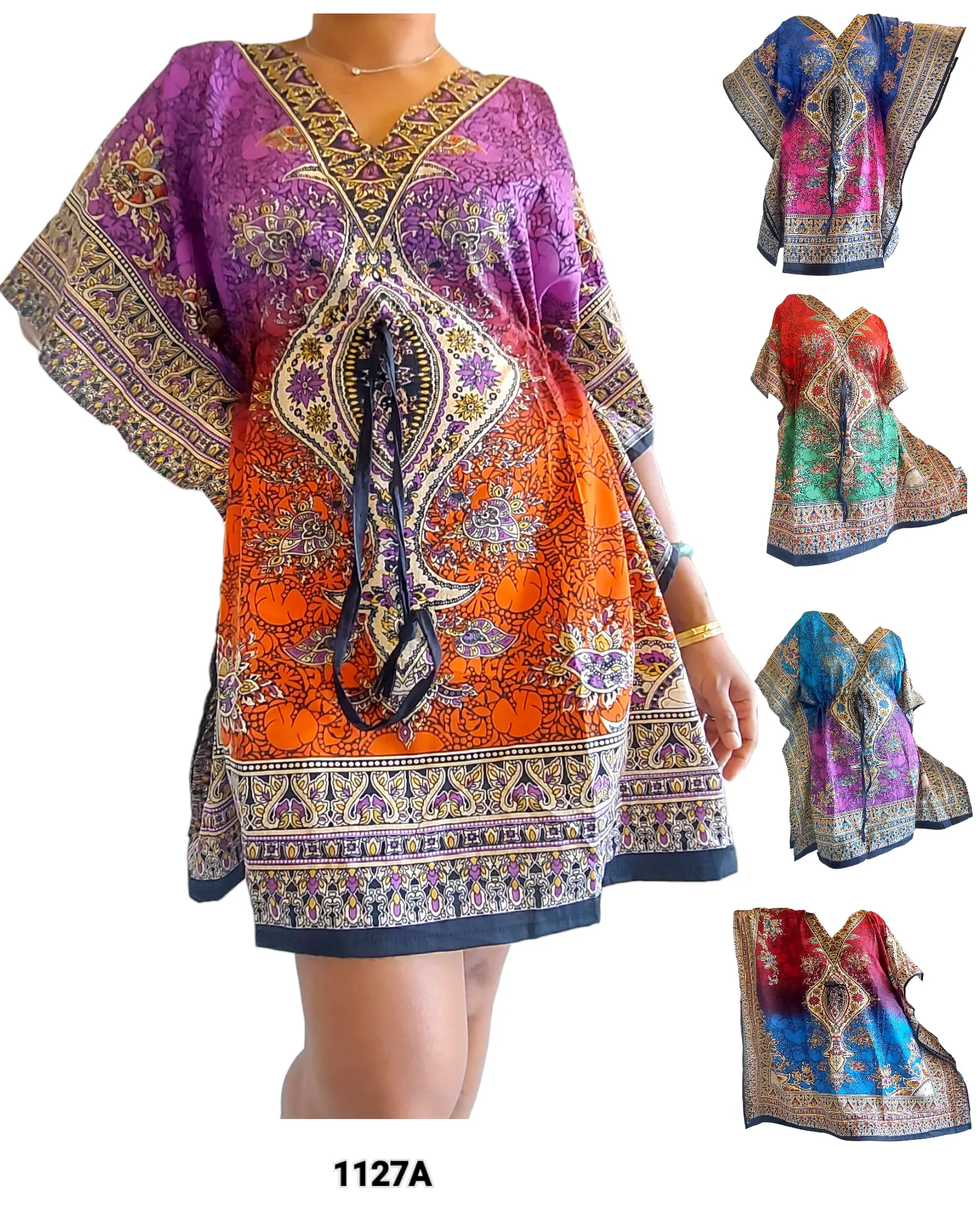 1127A- Kaftan Top/ Short Dress/ Pack of 5