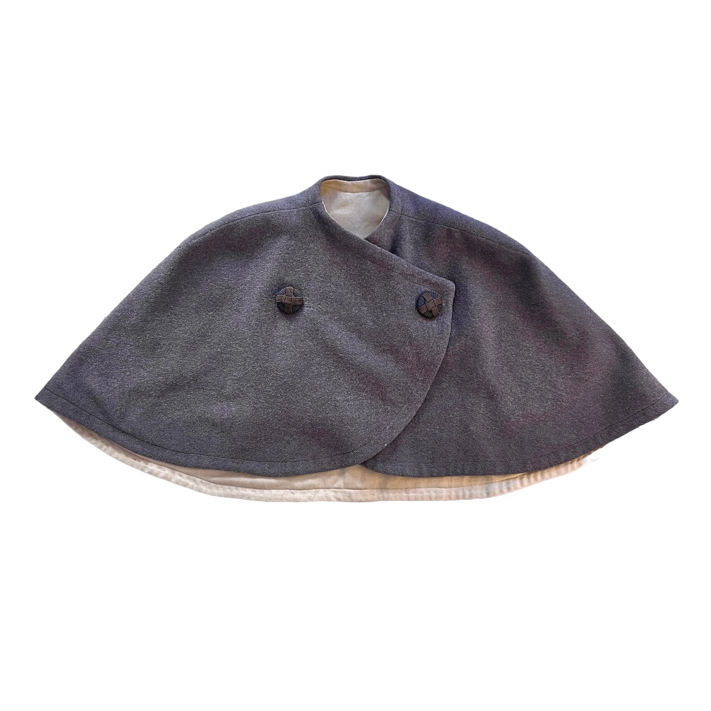 1960's Brown Wool Cape  /5-6Y