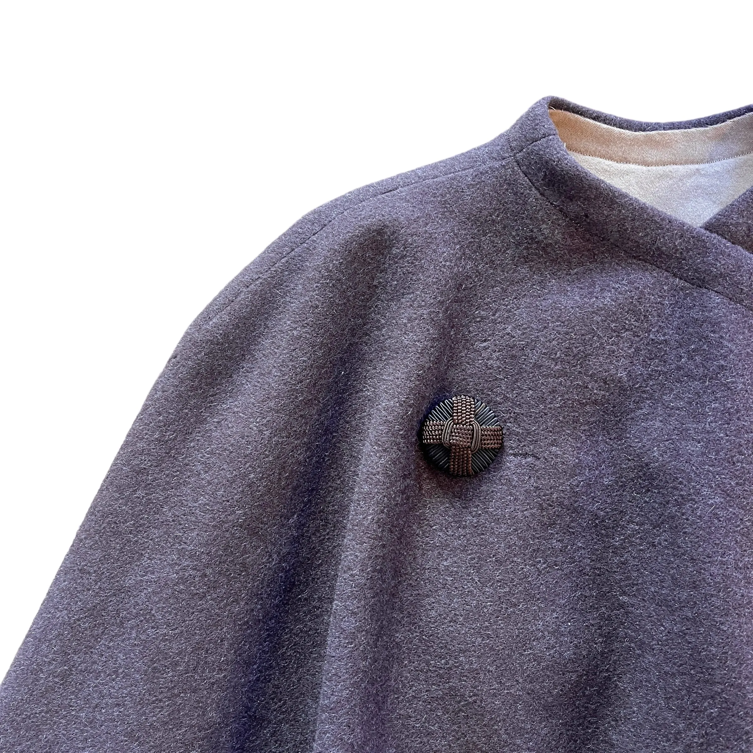 1960's Brown Wool Cape  /5-6Y