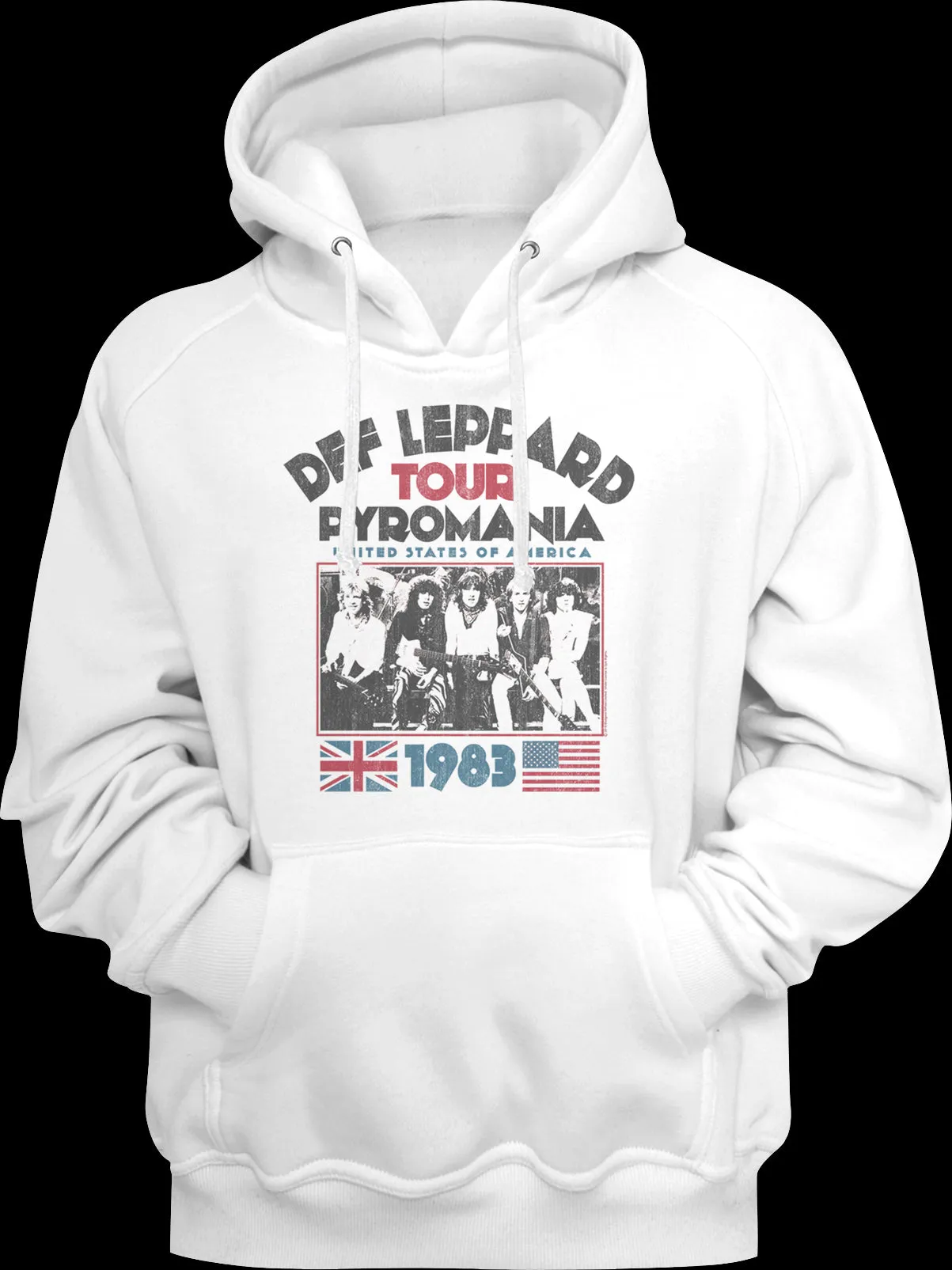 1983 Pyromania Tour Def Leppard Hoodie