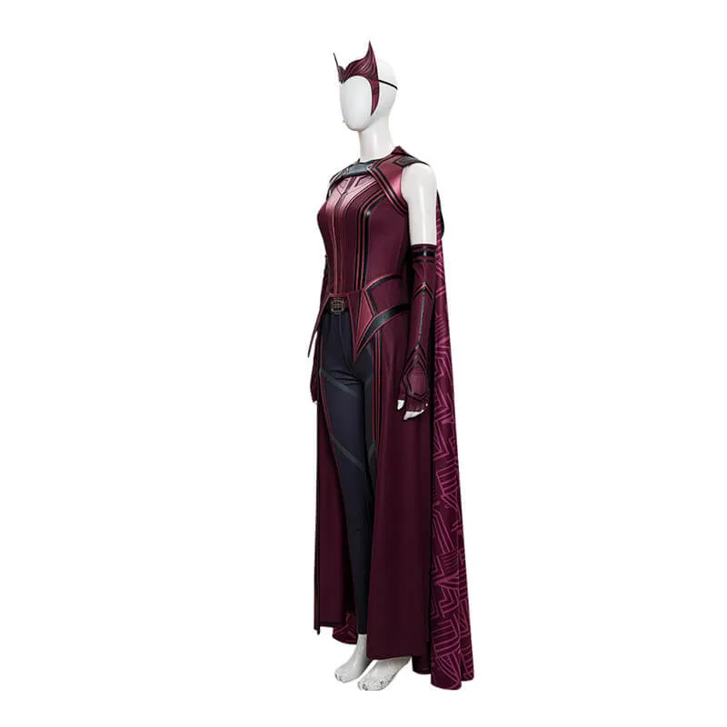 2021 WandaVision New Wanda Cosplay Costume Superheroine Halloween Suit