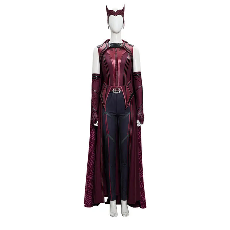 2021 WandaVision New Wanda Cosplay Costume Superheroine Halloween Suit