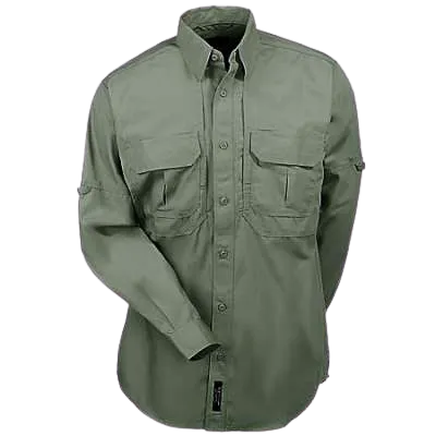 5-11 Men&#39;s Tactical 72157-182 L/S Shirt Od Green Shirt