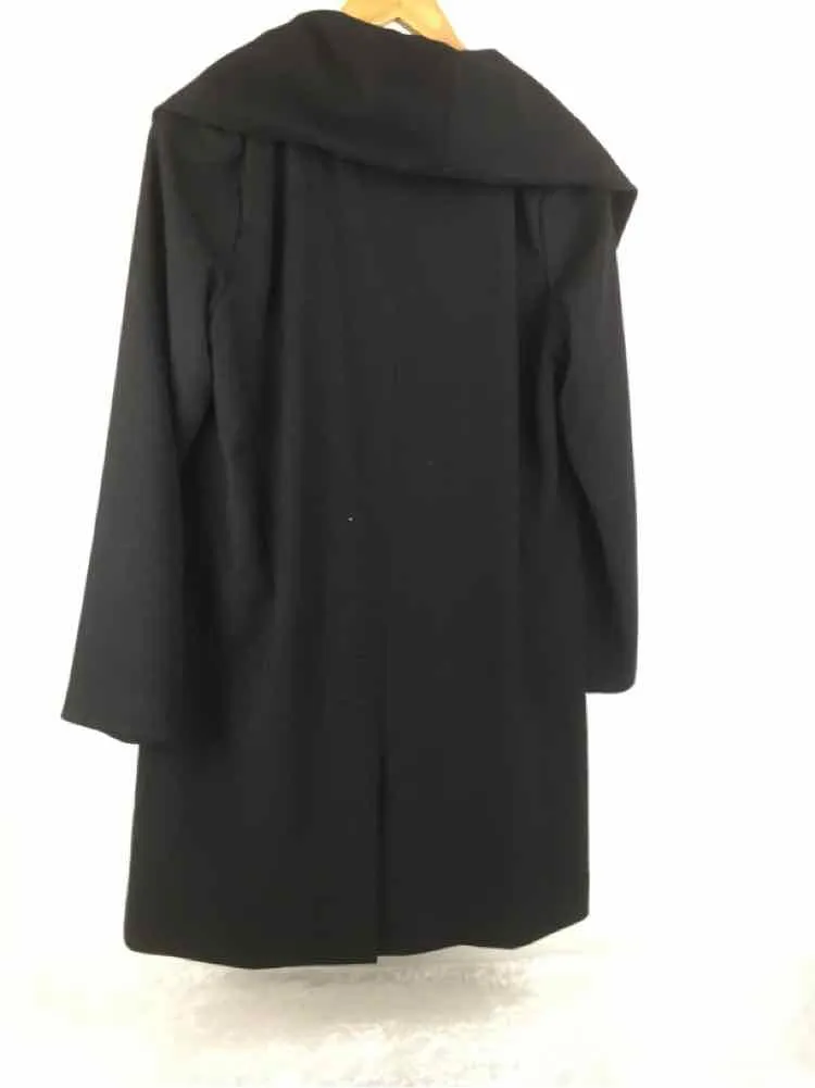 7 For All Mankind Size M Black Wool Blend Cape