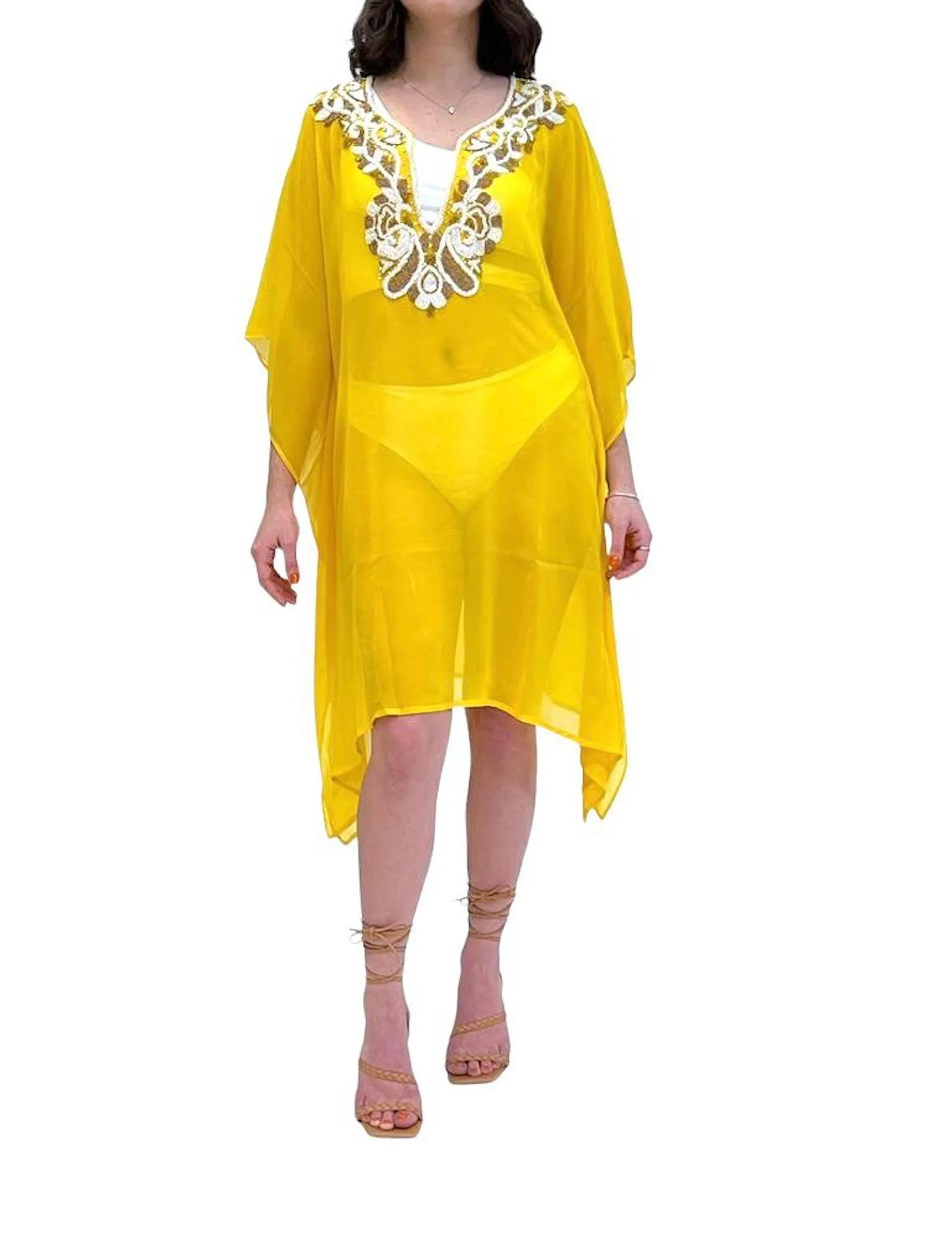 8009 W Sequence poncho Yellow