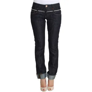 Acht Elegant Straight Leg Dark Blue Jeans