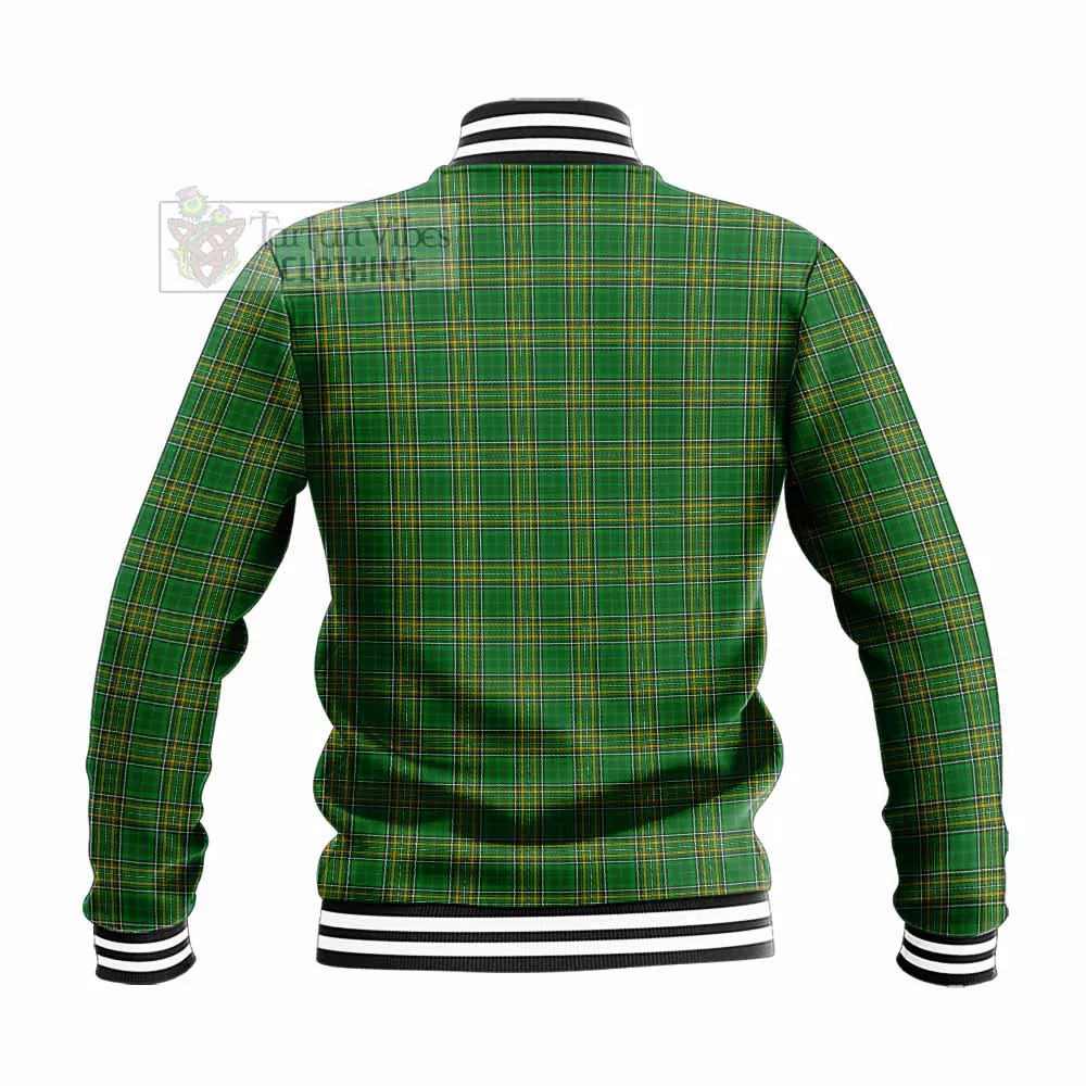 Adair Irish Clan Tartan Baseball Jacket with Coat of Arms