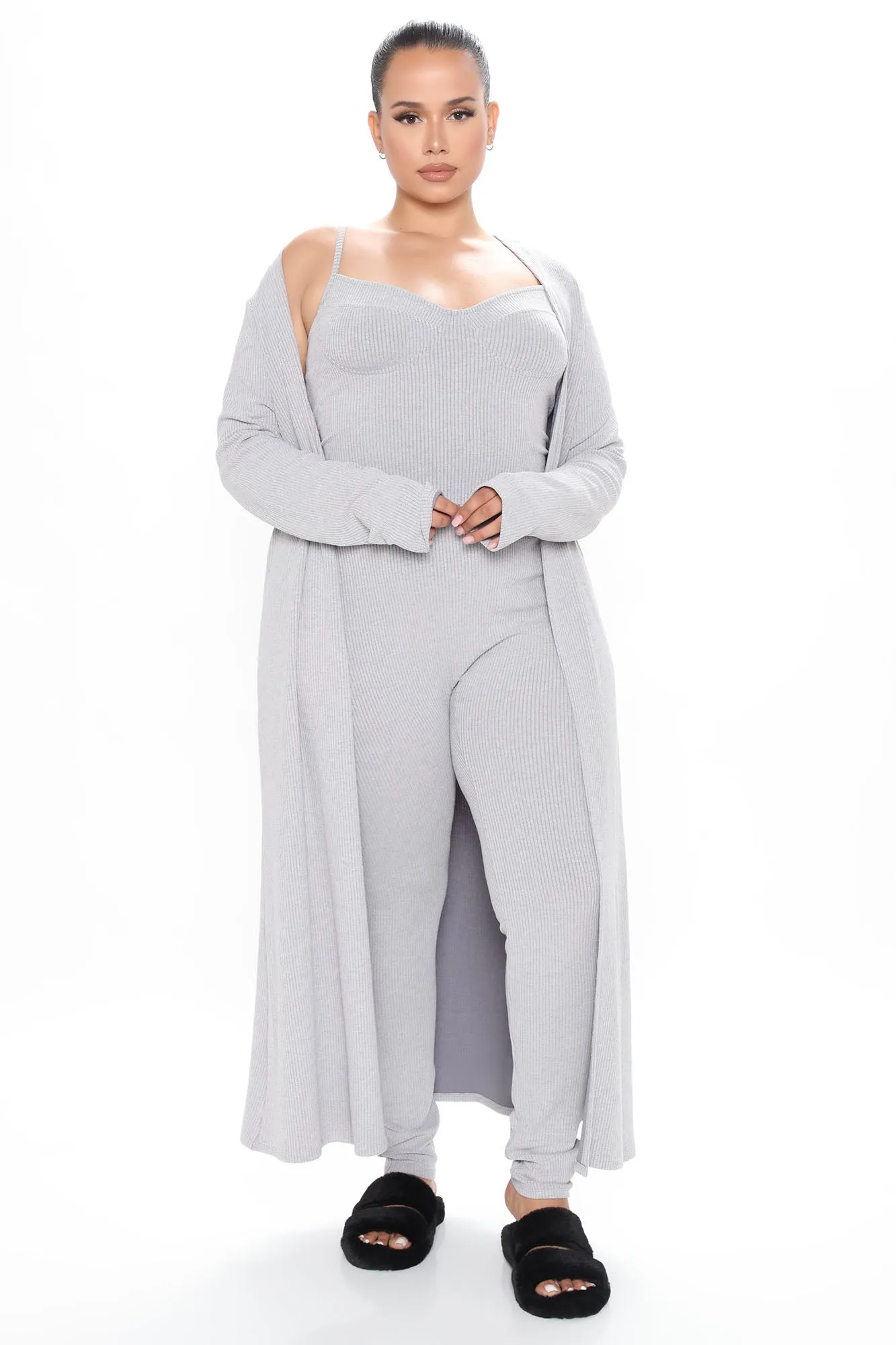 All Inclusive Jumpsuit Set - Grey