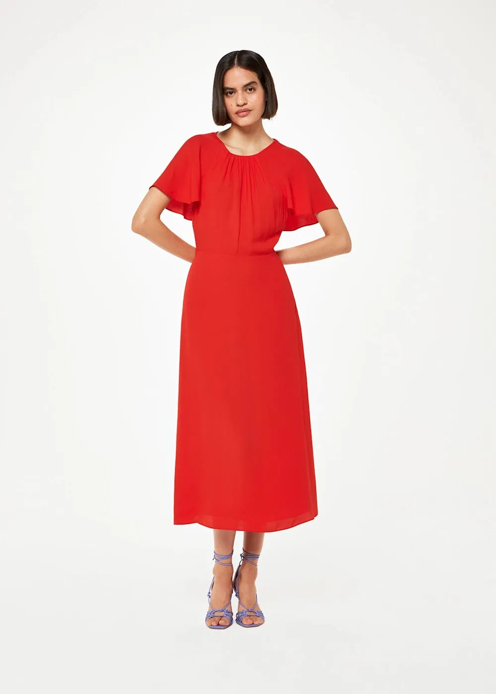 Annabelle Cape Sleeve Dress