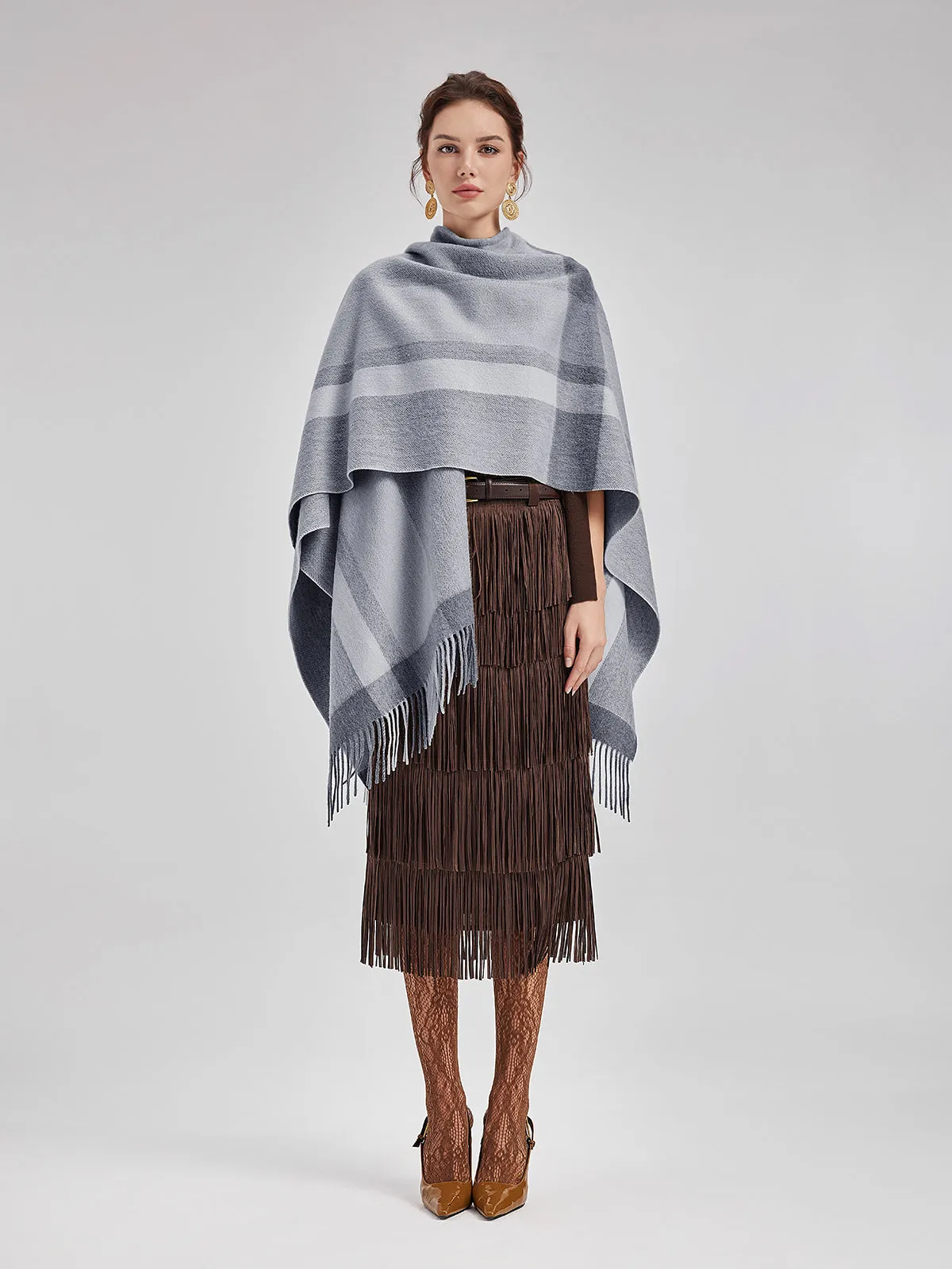 Australian Cashmere Tassel Cape