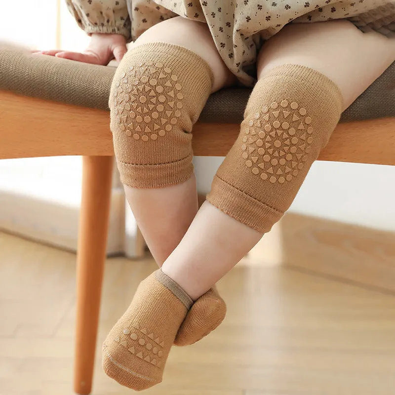 Baby Anti-Slip Knee Pads and Floor Socks Set