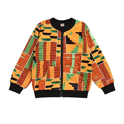 Baby's Dashiki Afrikan Print Jacket and Skirt