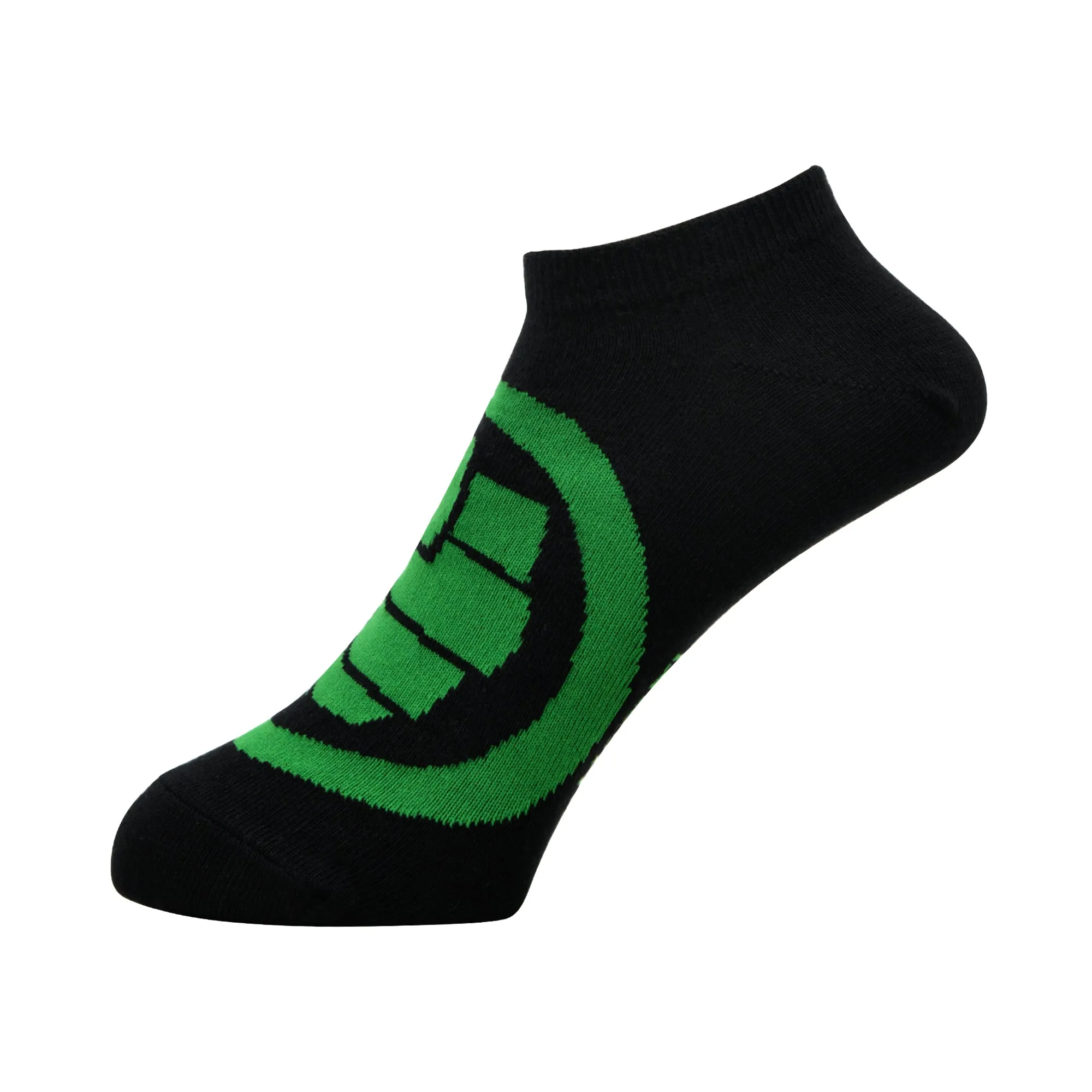 Balenzia x Marvel Character Crew & Ankle Length Sock for Men- "THE INCREDIBLE HULK" Gift Pack (Pack of 2 Pairs/1U)(Free Size) Green & Black