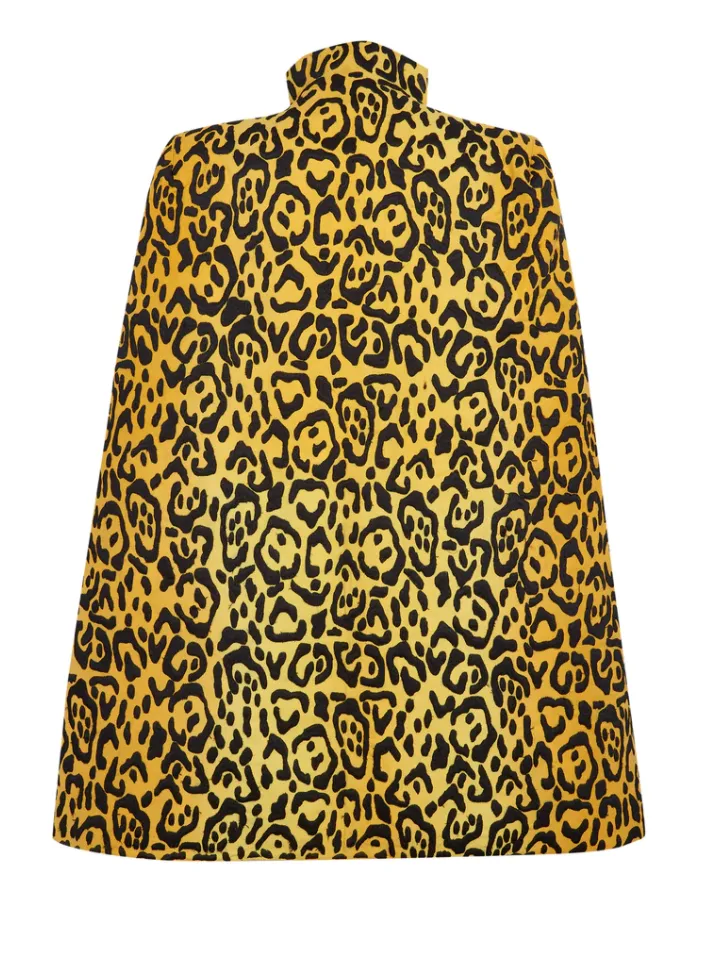 BIANCA LEOPARD-PRINT CAPE