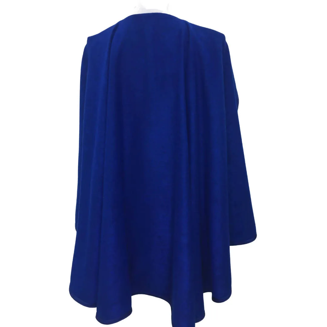 Blue Cape made of Mlifa Cashmere