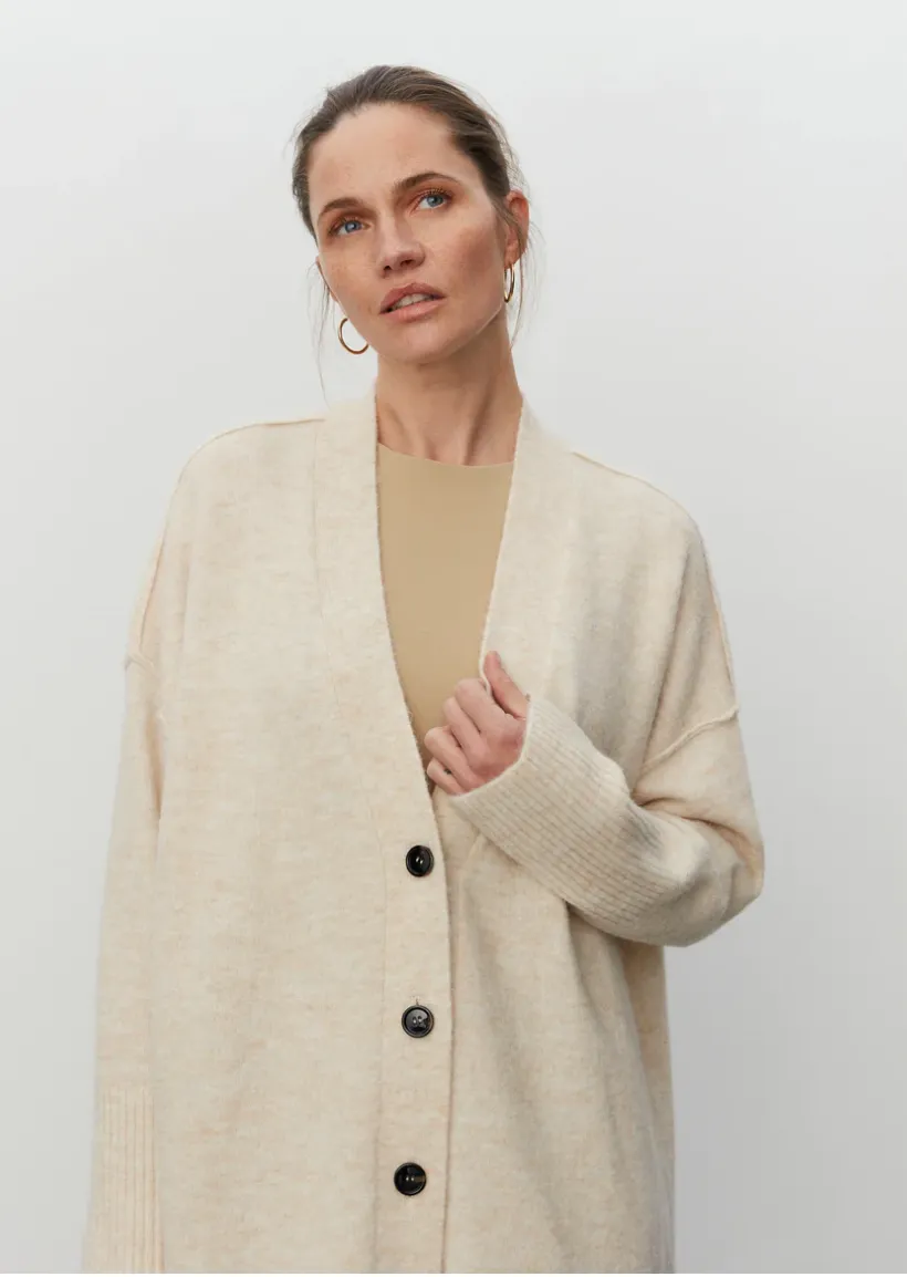 Bobby Cream Boucle Long Cardigan