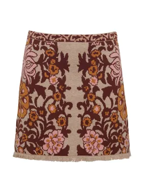 Bogata scarf blush Lindy skirt