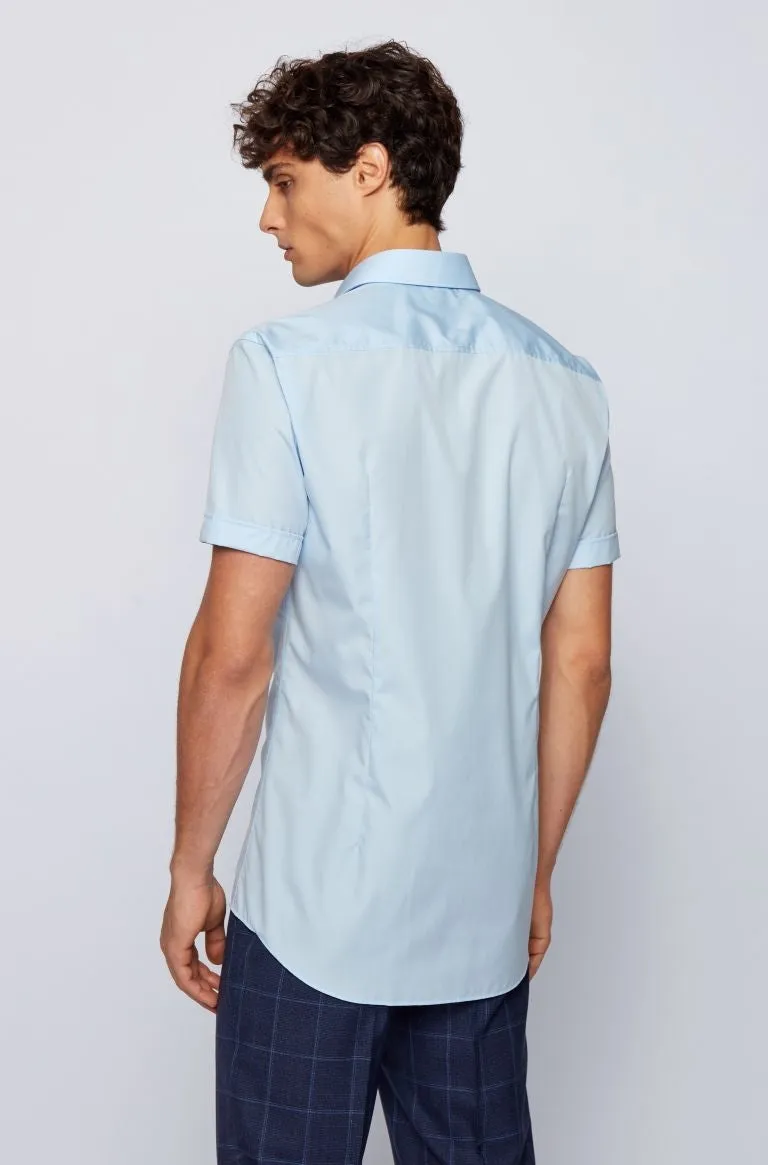 BOSS Jats Short Sleeve Shirt in Sky Blue