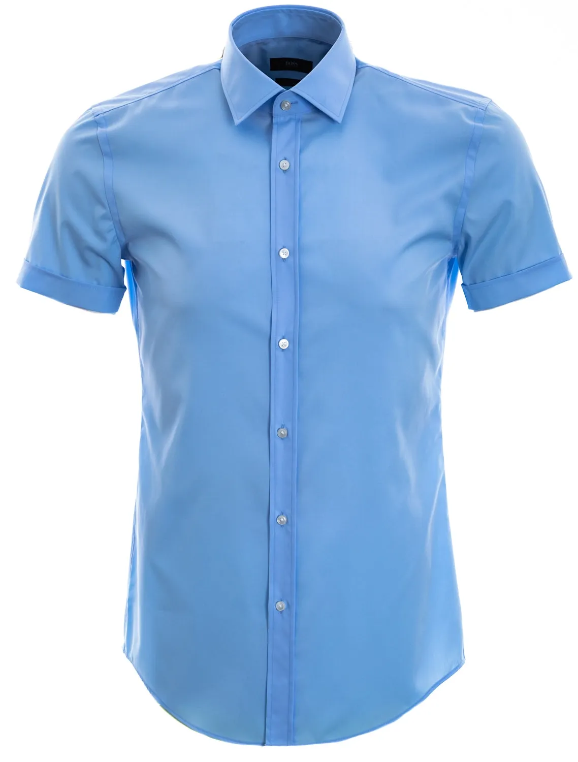 BOSS Jats Short Sleeve Shirt in Sky Blue