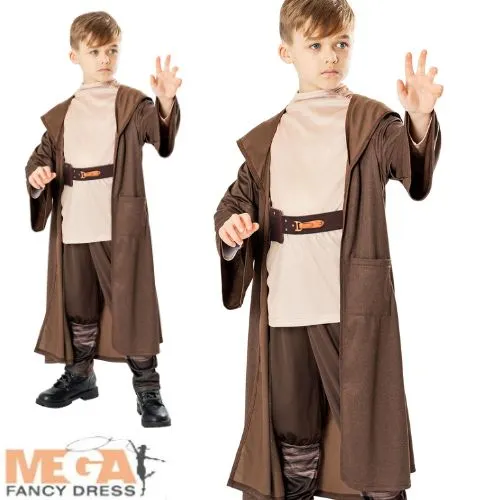 Boys Obi Wan Kenobi Star Wars Fancy Dress Character Costume