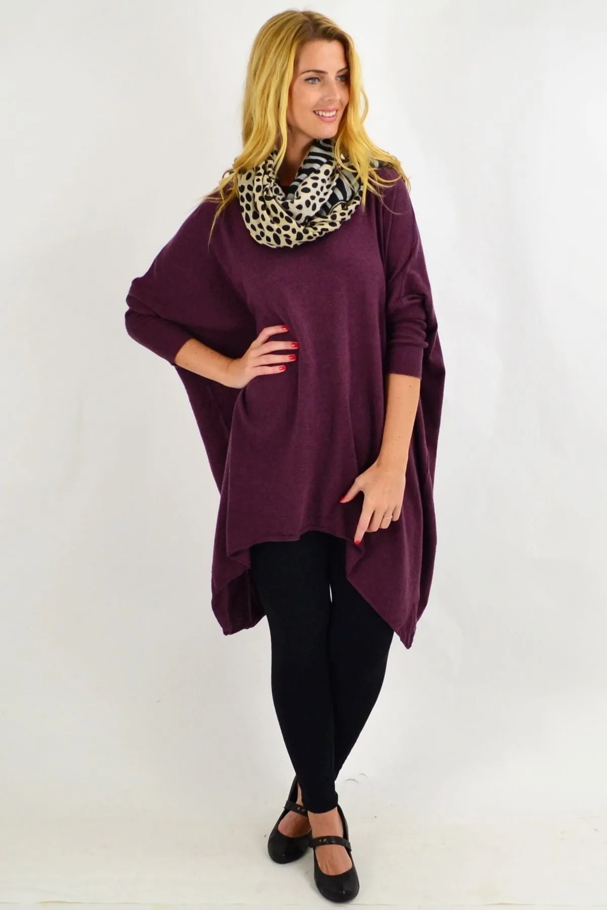 Burgundy Snuggle up Tunic Top