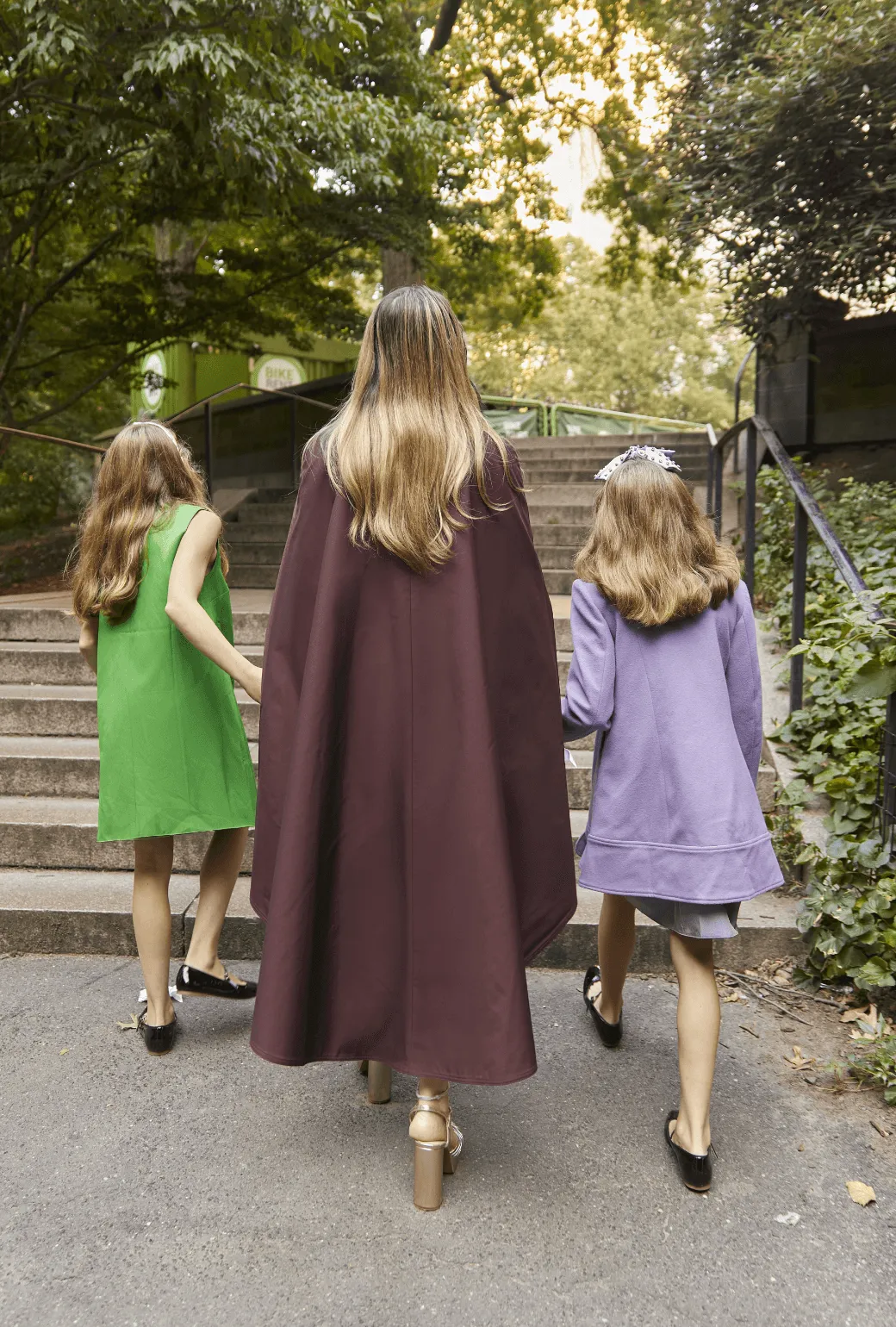 Buru  X Tori Mellott Deville Cape - Burgundy Herringbone