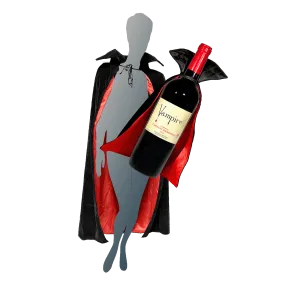 CABERNET SAUVIGNON WITH CAPE PLUS DELUXE VAMPIRE® CAPE ADULT SIZE