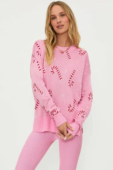 Callie Sweater Candy Cane Pink