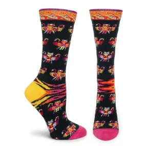 Cape Crew Socks in Black Multi