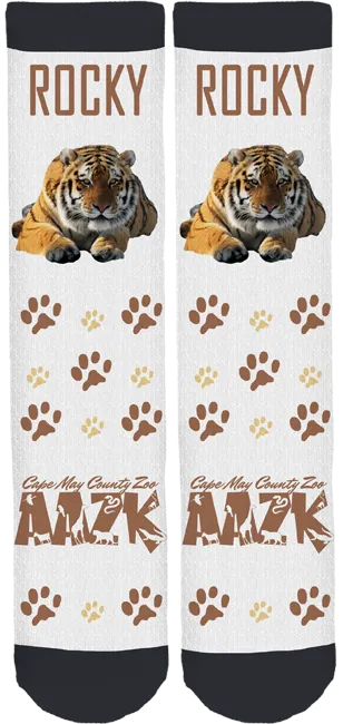 Cape May County Zoo "Rocky" Crew Socks