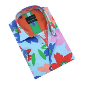 Coral Pop Art Short Sleeve Shirt