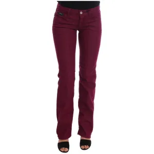 Costume National Sleek Red Straight Fit Luxury Jeans