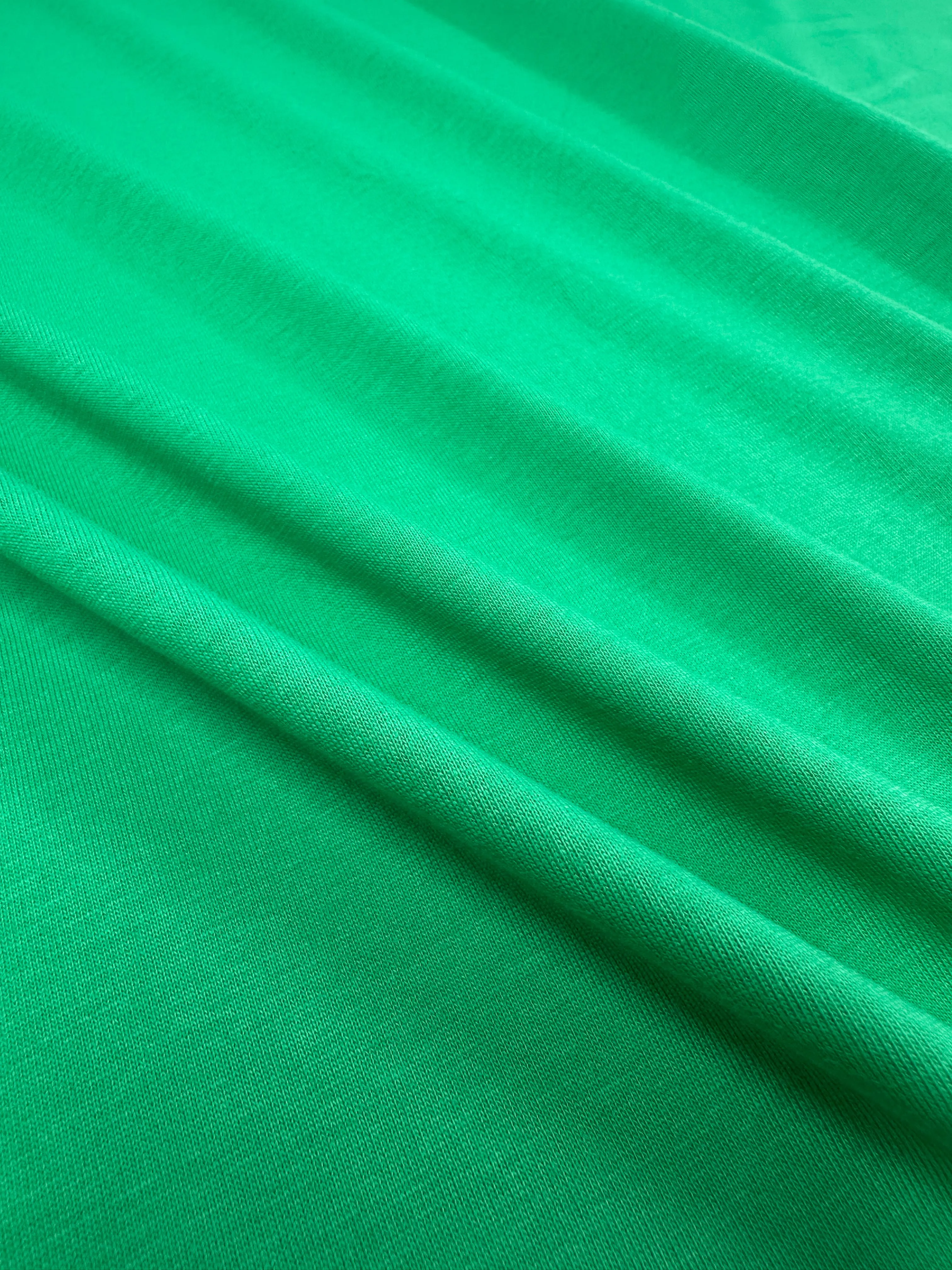 Cotton Jersey - Vivid Green - 165cm