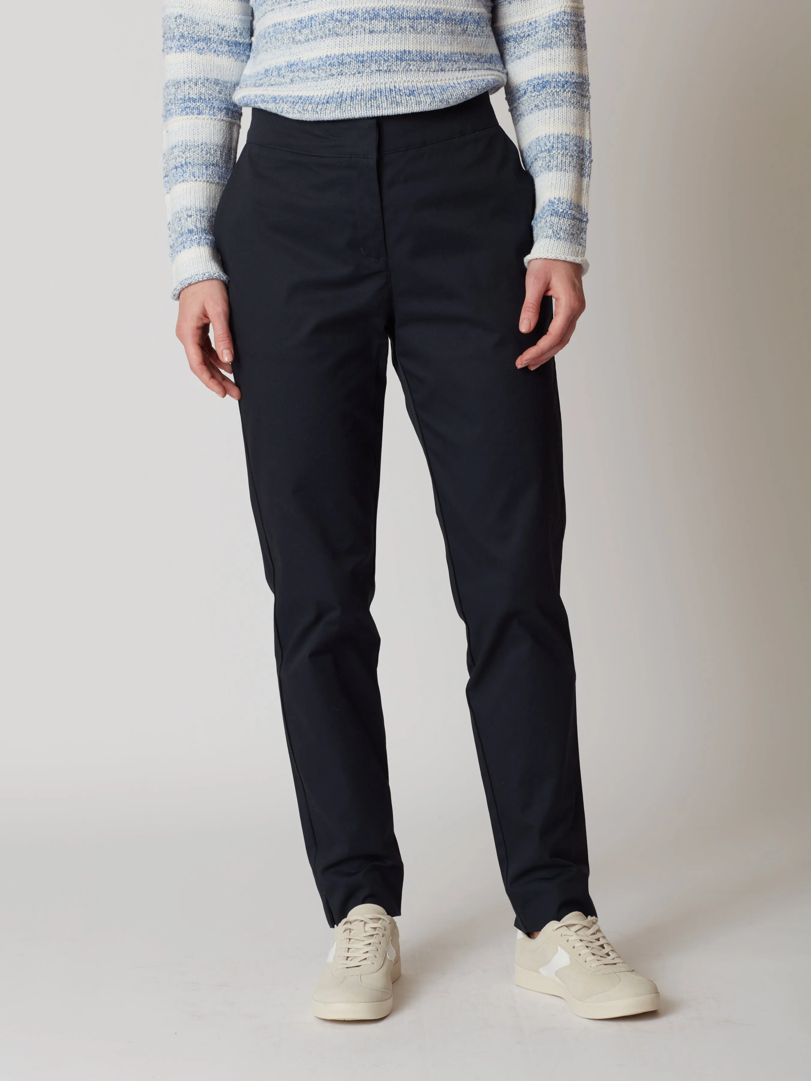 Cotton Straight Leg Trousers