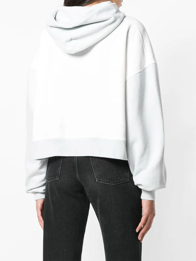 Cropped Colour Block Hoodie