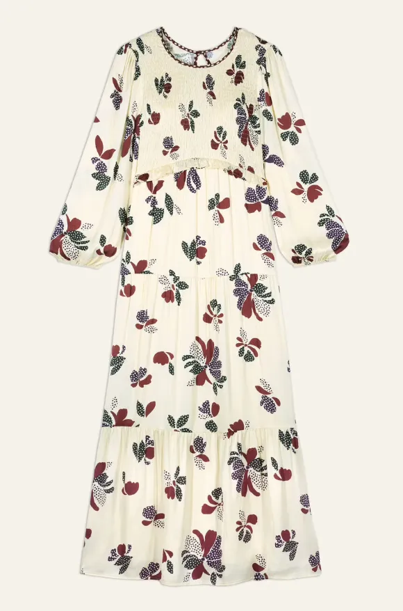 Daya Floral Cream Dress