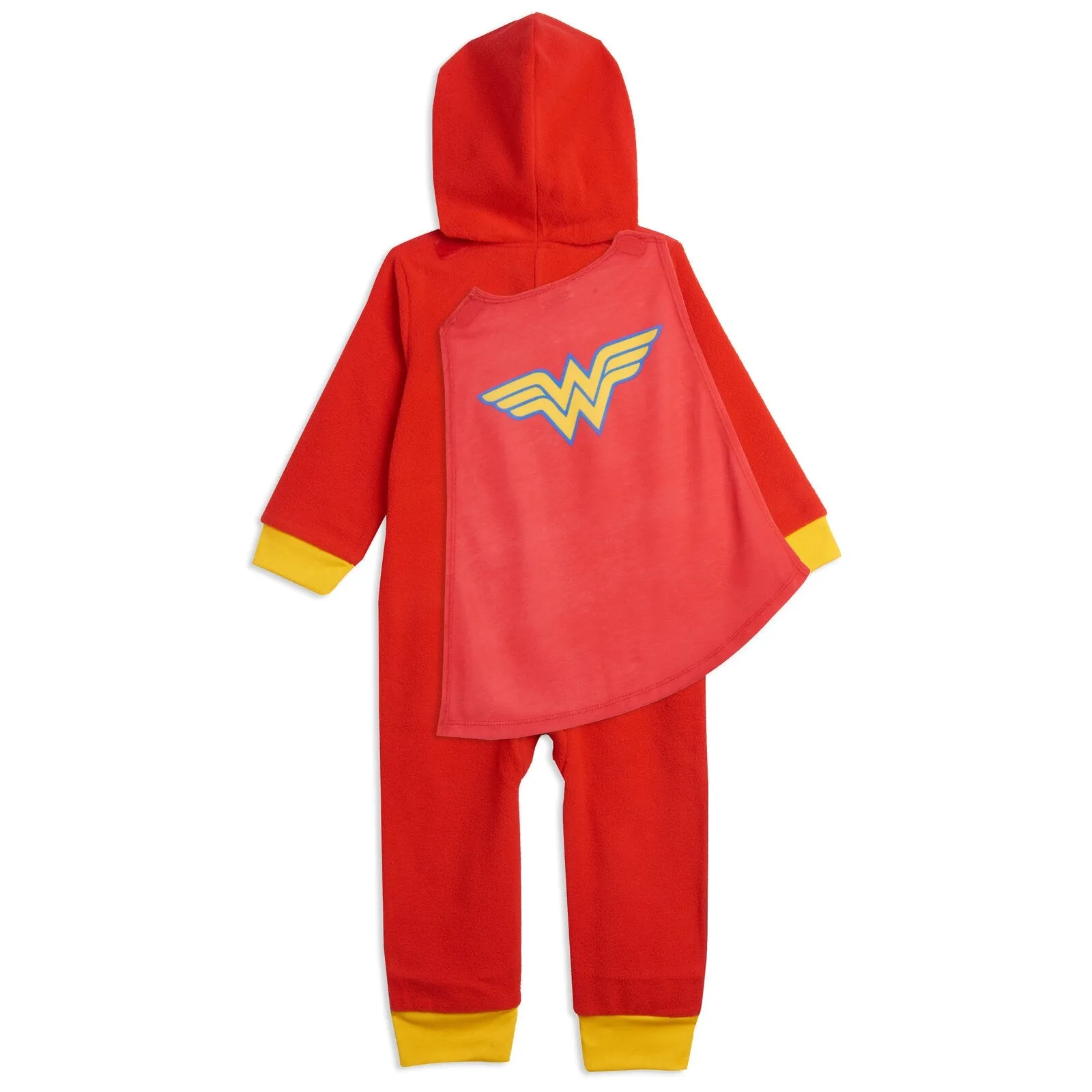 DC Comics Justice League Zip Up Costume Pajama Coverall and Cape