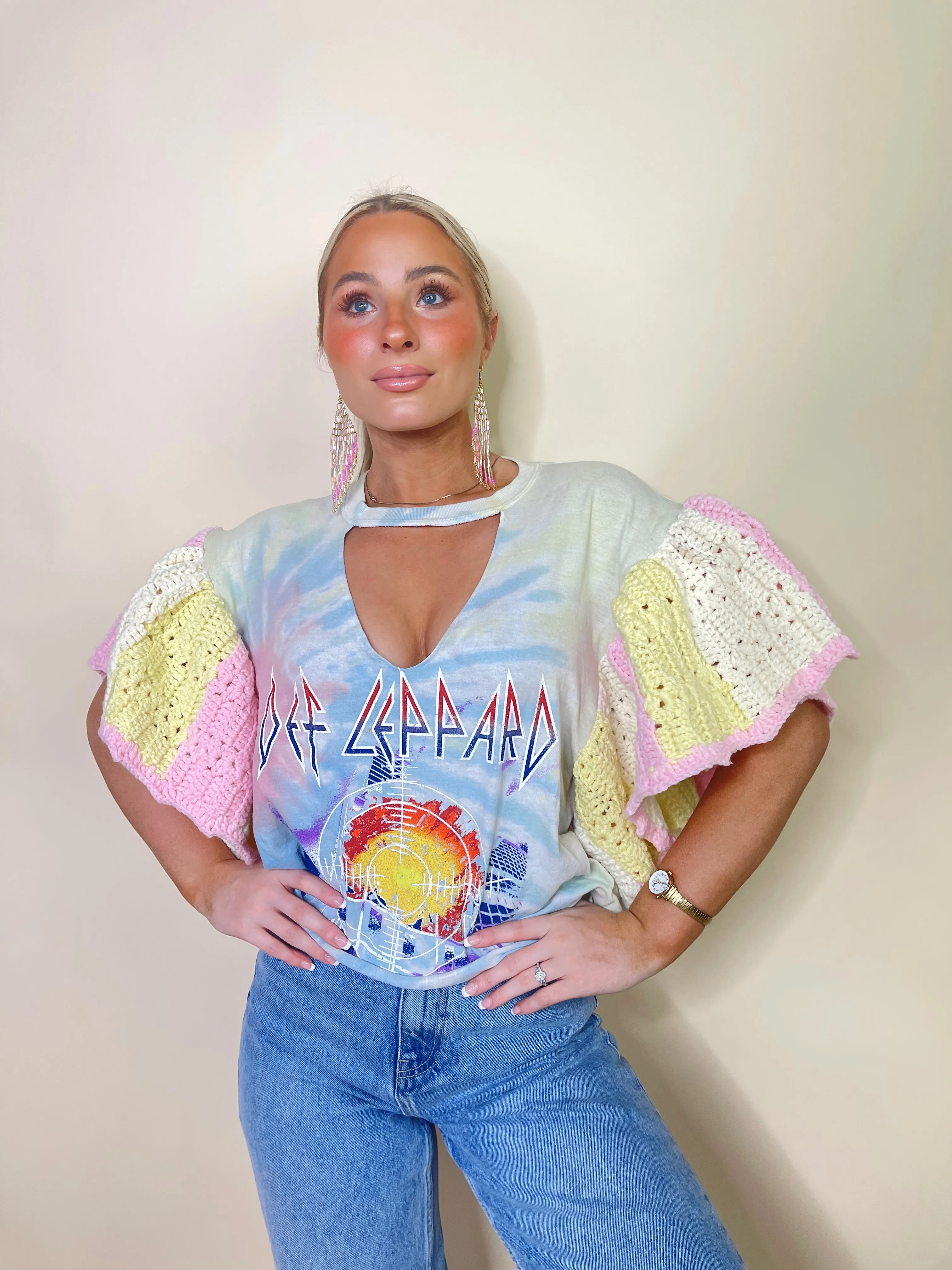 Def Leppard Crochet Tee (Small)