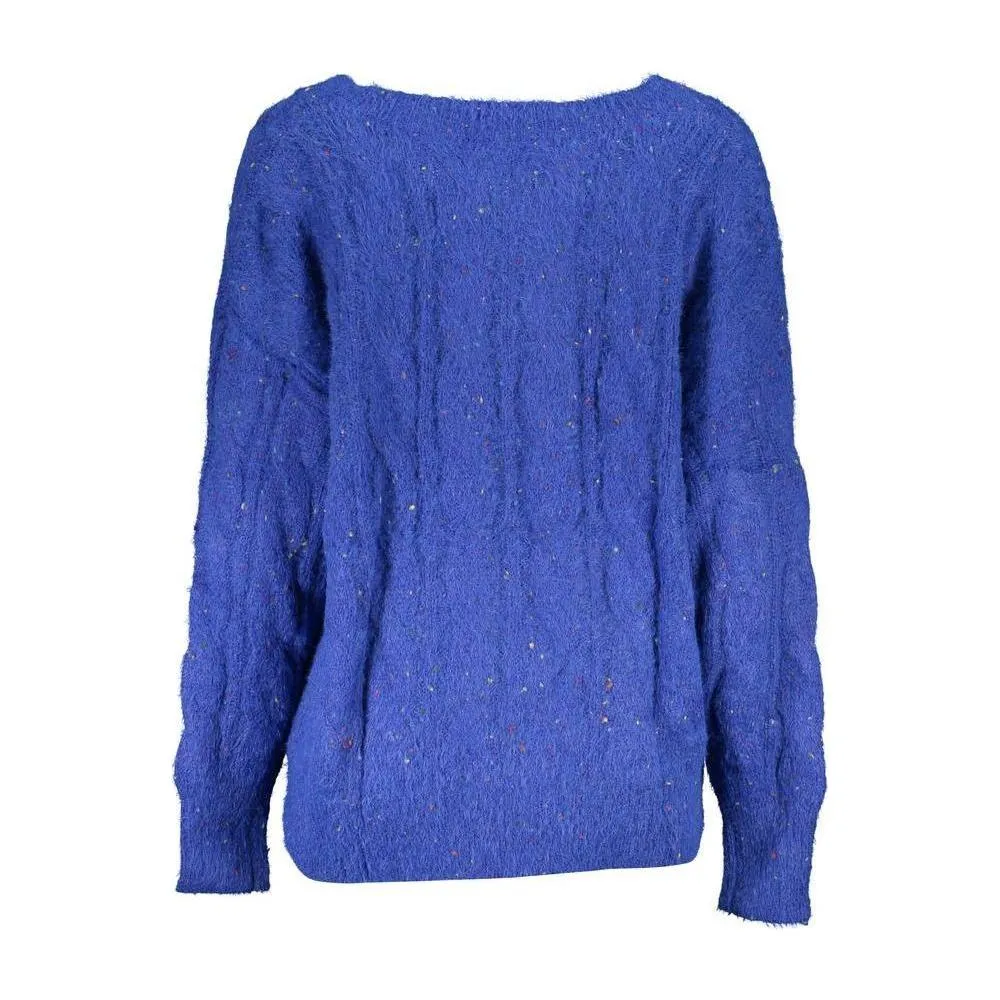 Desigual Vibrant V-Neck Sweater with Contrasting Details