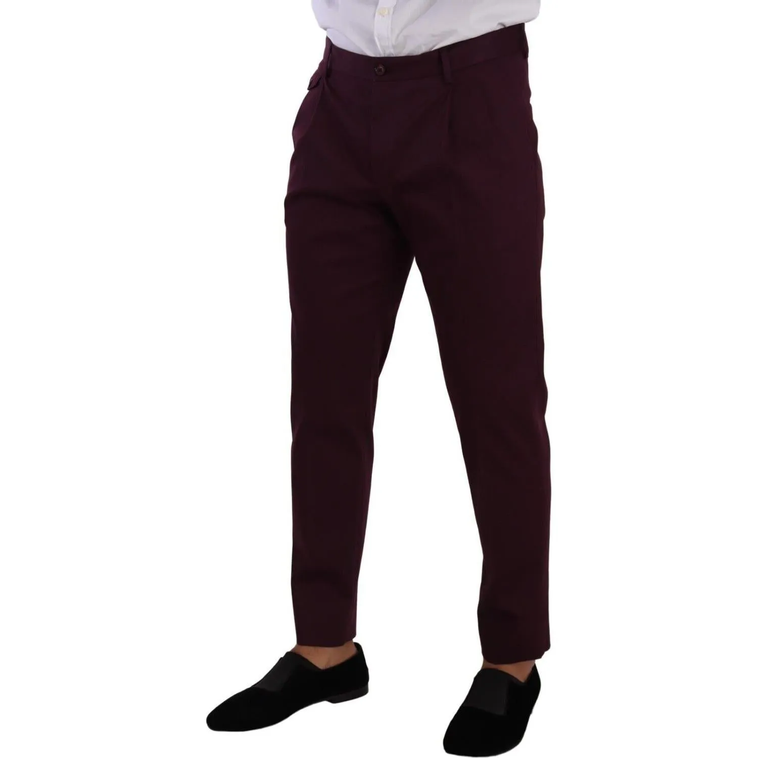 Dolce & Gabbana Elegant Purple Chinos for the Modern Man