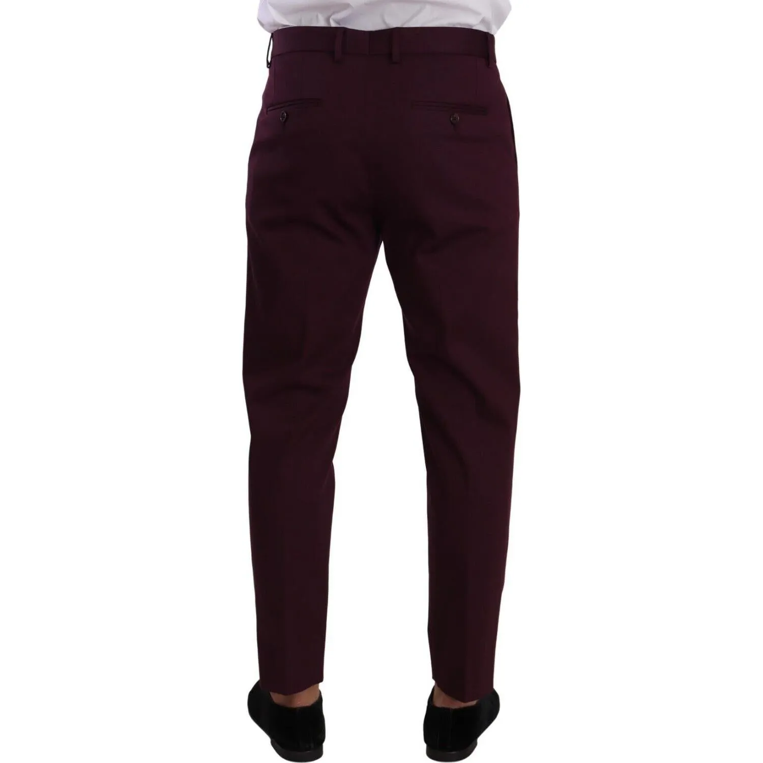 Dolce & Gabbana Elegant Purple Chinos for the Modern Man