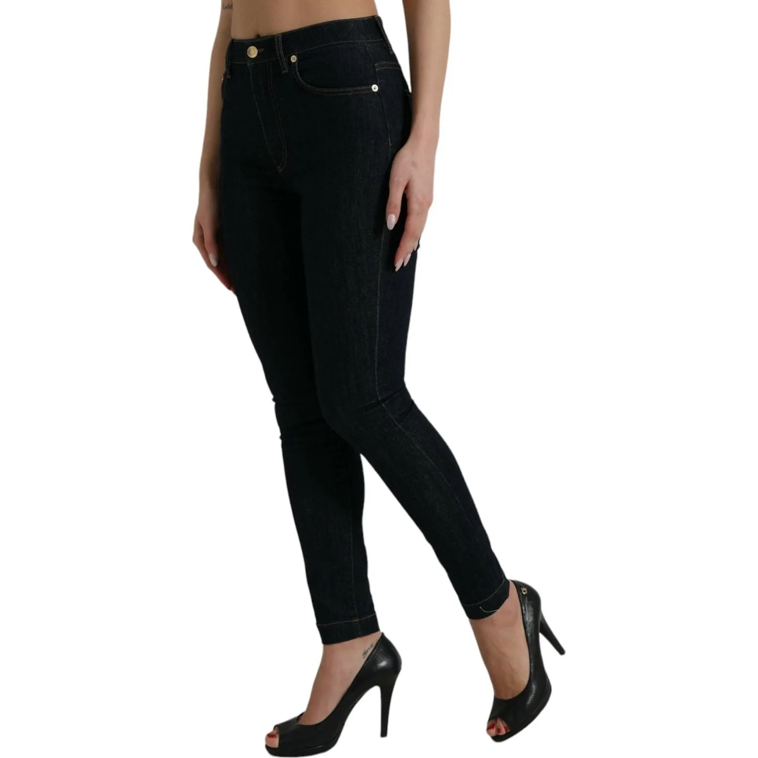 Dolce & Gabbana Sleek Mid-Waist Stretch Denim Jeans