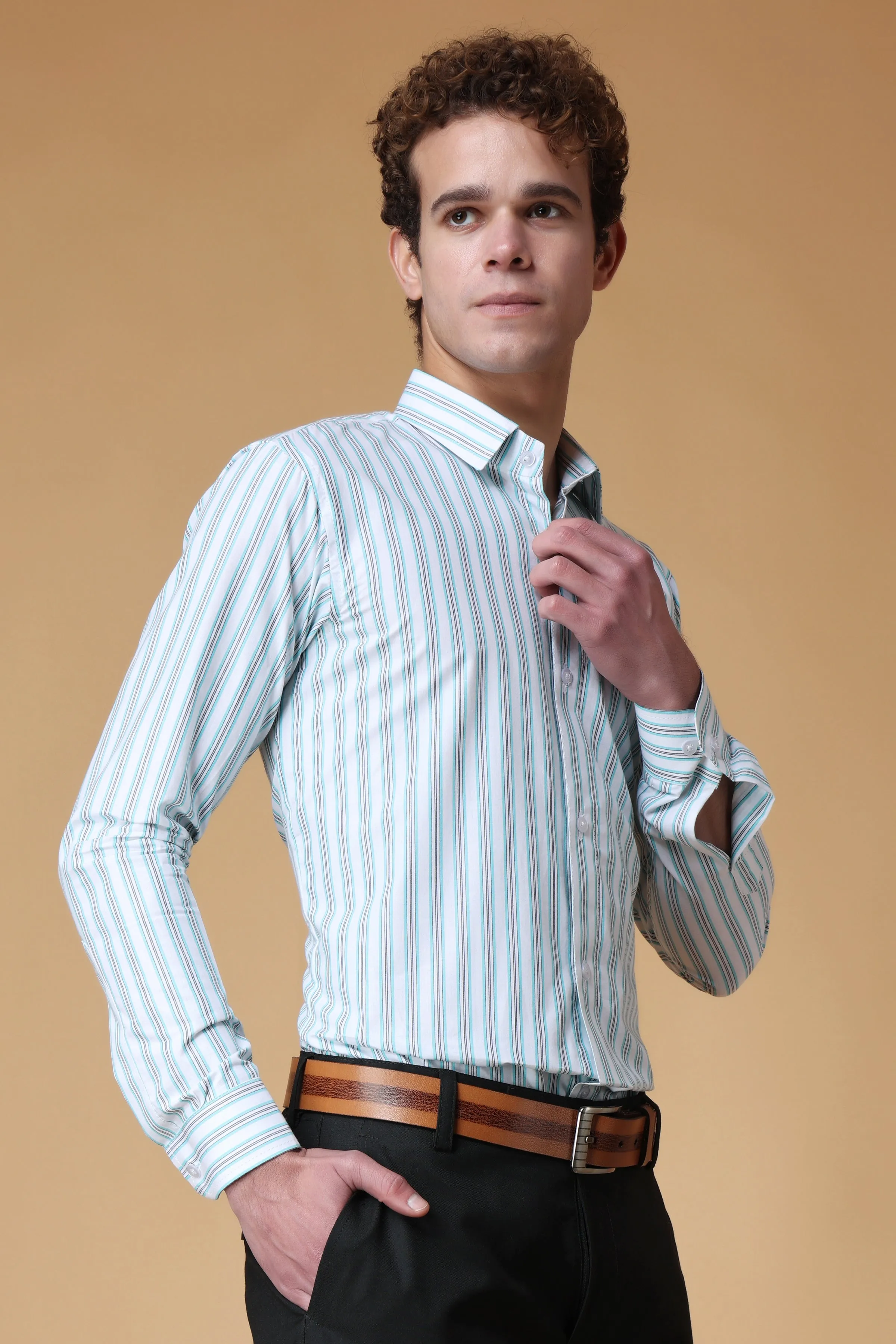 Eternal Sky Striped Shirt