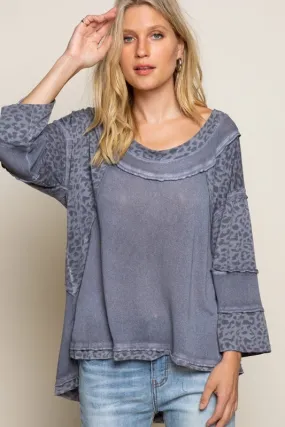 Fearless Perfect Knit Top, Charcoal