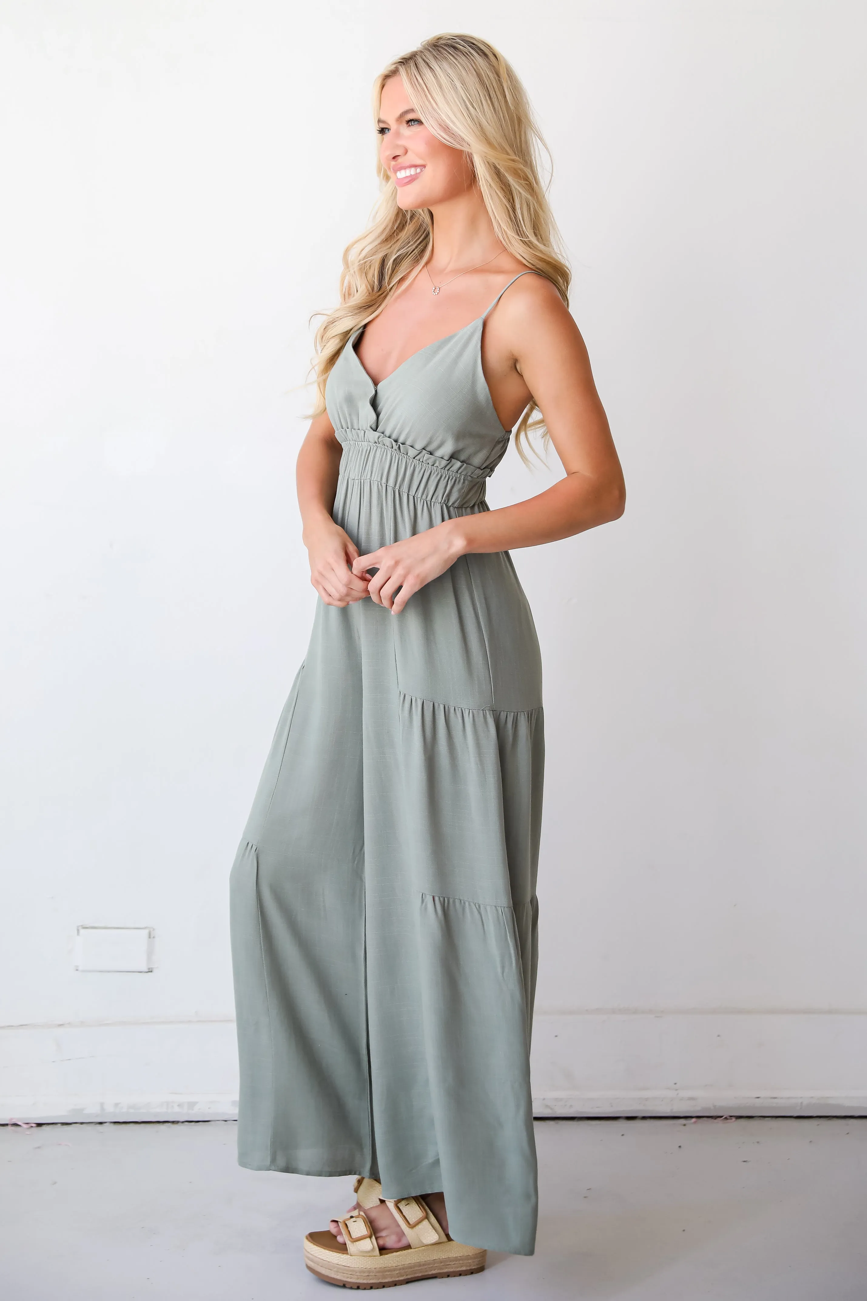 FINAL SALE - Delightfully Charming Jumpsuit