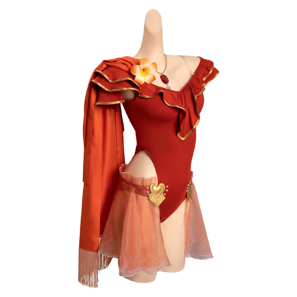 Fire Emblem Heroes Edelgard·Von·Fresberg Cosplay Costume Jumpsuit Cloak Swimsuit Outfits Halloween Carnival Suit