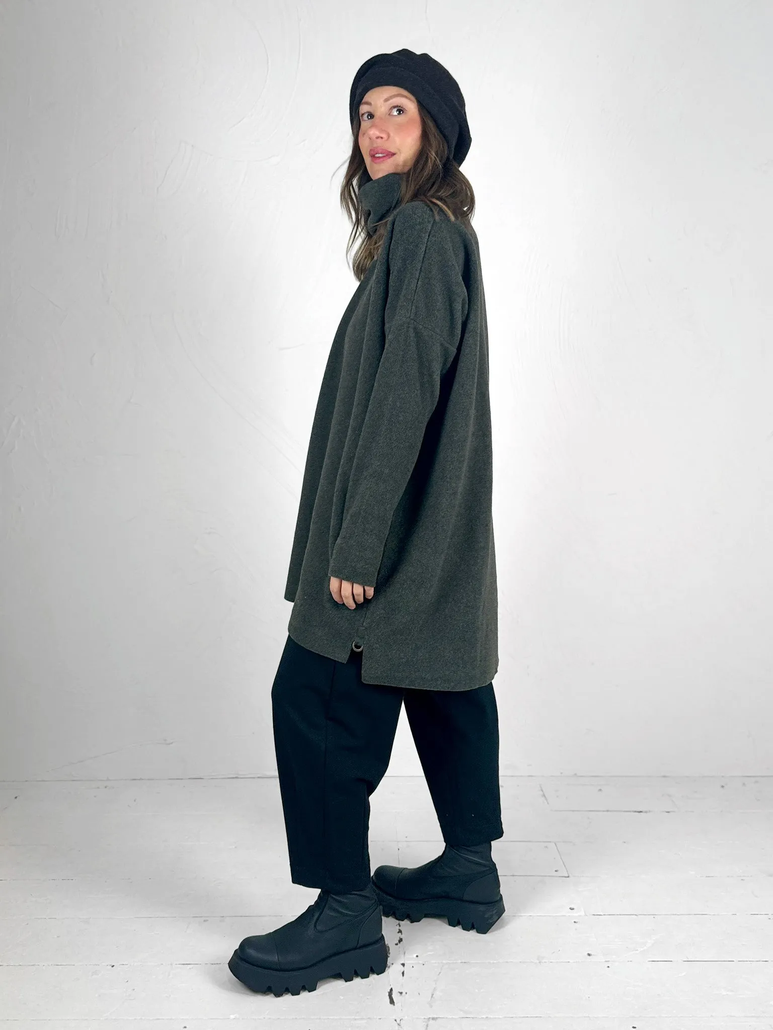 Fleece Turtleneck Tunic