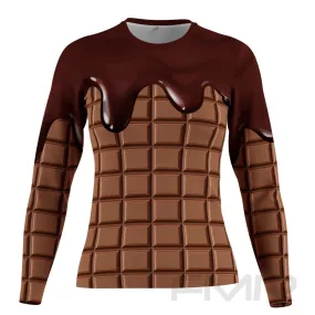 FMR Women's Chocolate Long Sleeve T-Shirt