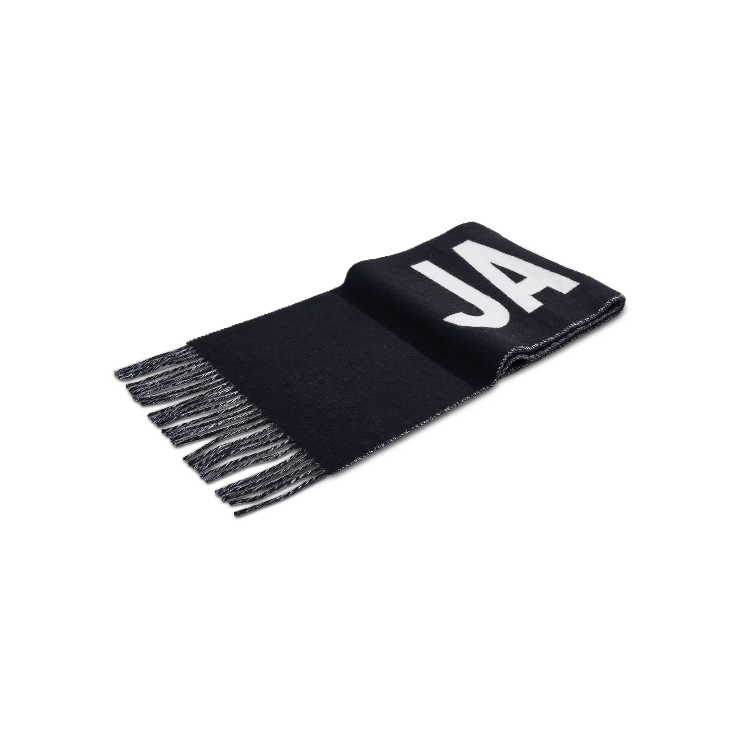 Fringe Logo Scarf in Black