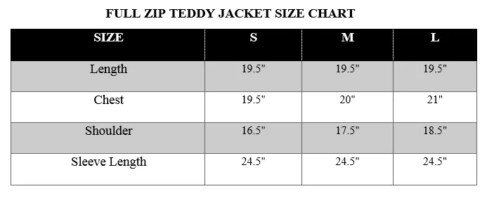 FULL ZIP TEDDY JACKET